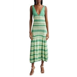 NWT Ramy Brook Green Plunge Sundress Sleeveless Resort Wear